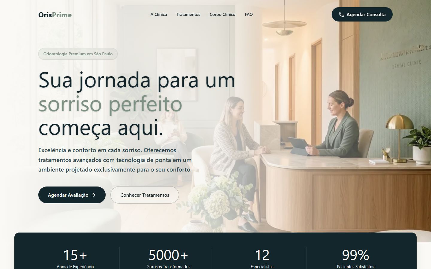 Miniatura do site Consultório Odontológico
