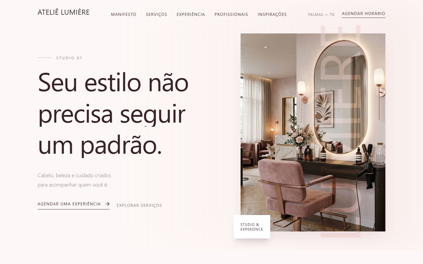 Miniatura do site Salão de Beleza
